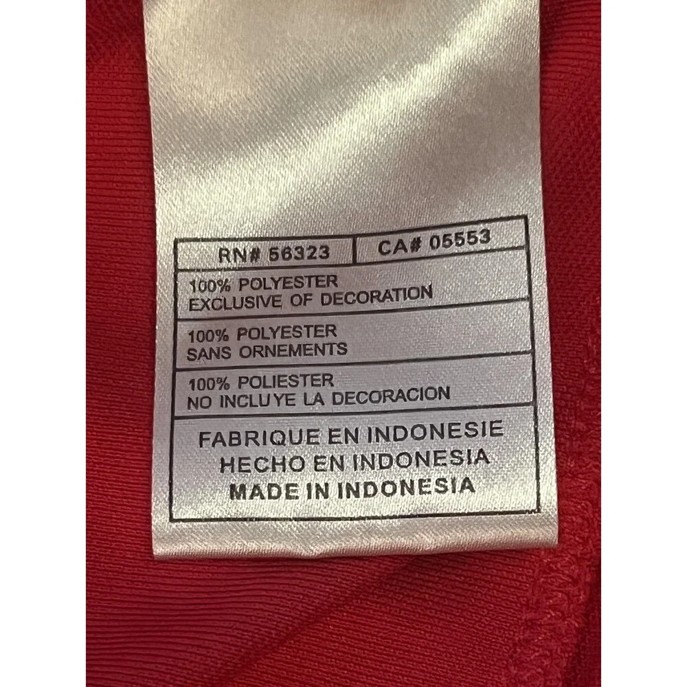 Nike Full Zip Track Jacket Hoodie Womens Medium Red Swoosh Athletic 250856-679